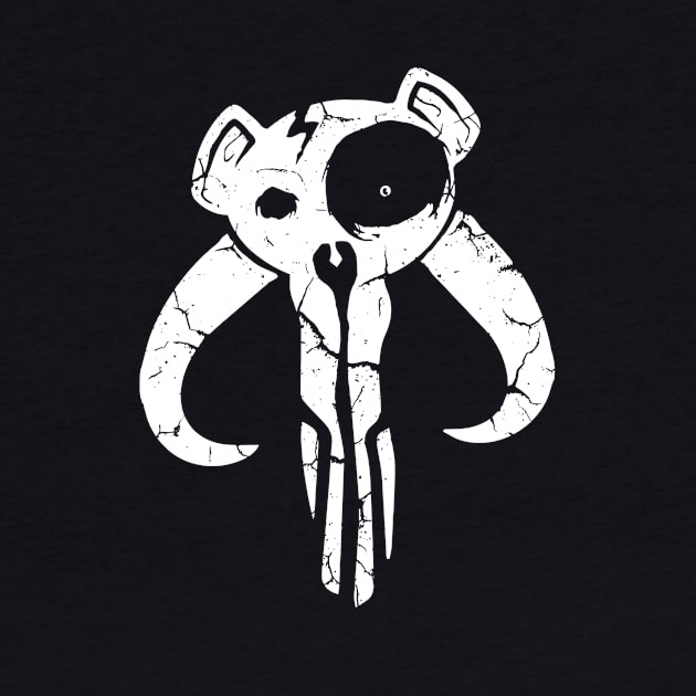 Mando Bear Skull by artbytobias